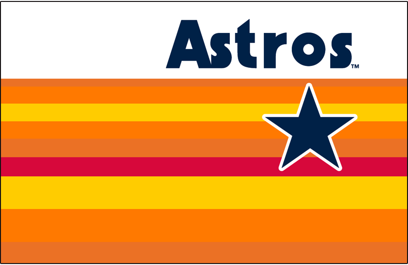 Houston Astros 1984-1986 Jersey Logo iron on paper